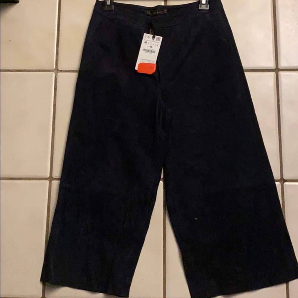BNWT Zara Leather Culottes
